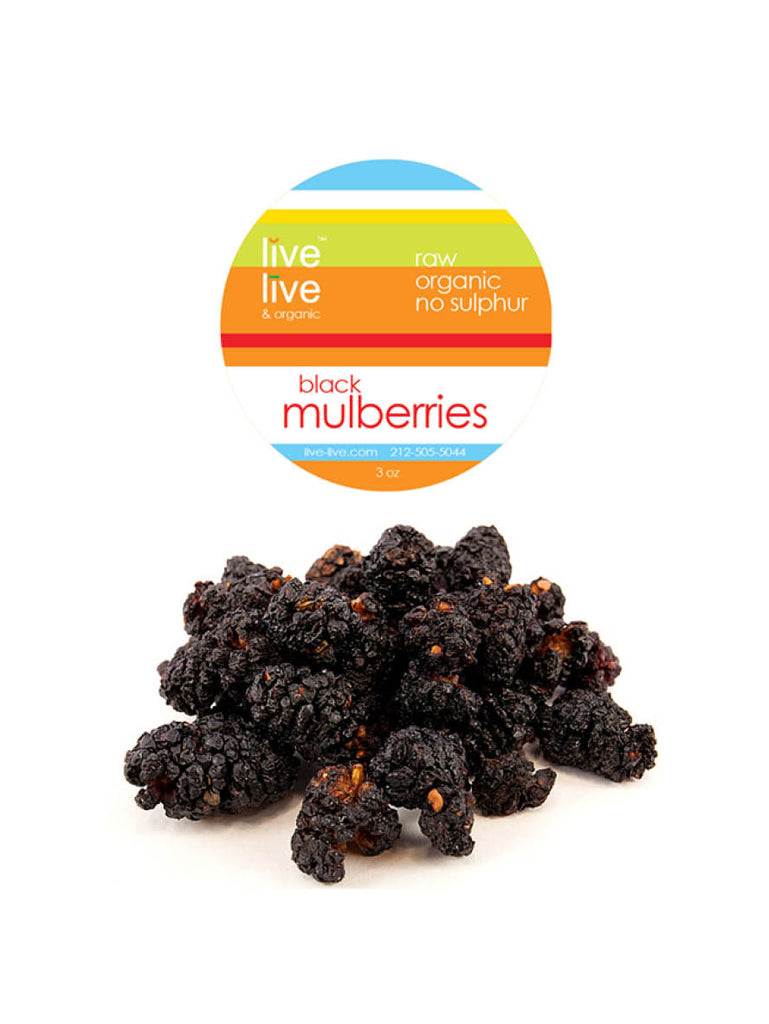 Black Mulberries, 3oz, Live Live & Organic