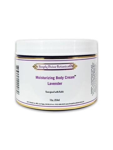 Moisturizing Body Cream, 12oz, Simply Divine Botanicals, Lavender