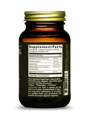 Charcoal Supreme, 60 Veg Caps, Healthforce Superfoods, Supplement Facts