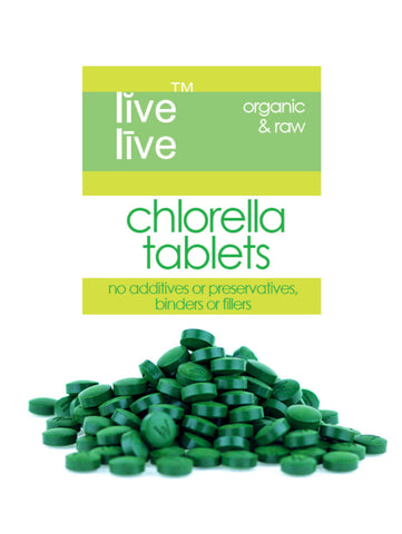 Chlorella Tablets, Organic, Broken Cell Wall, Live Live & Organic