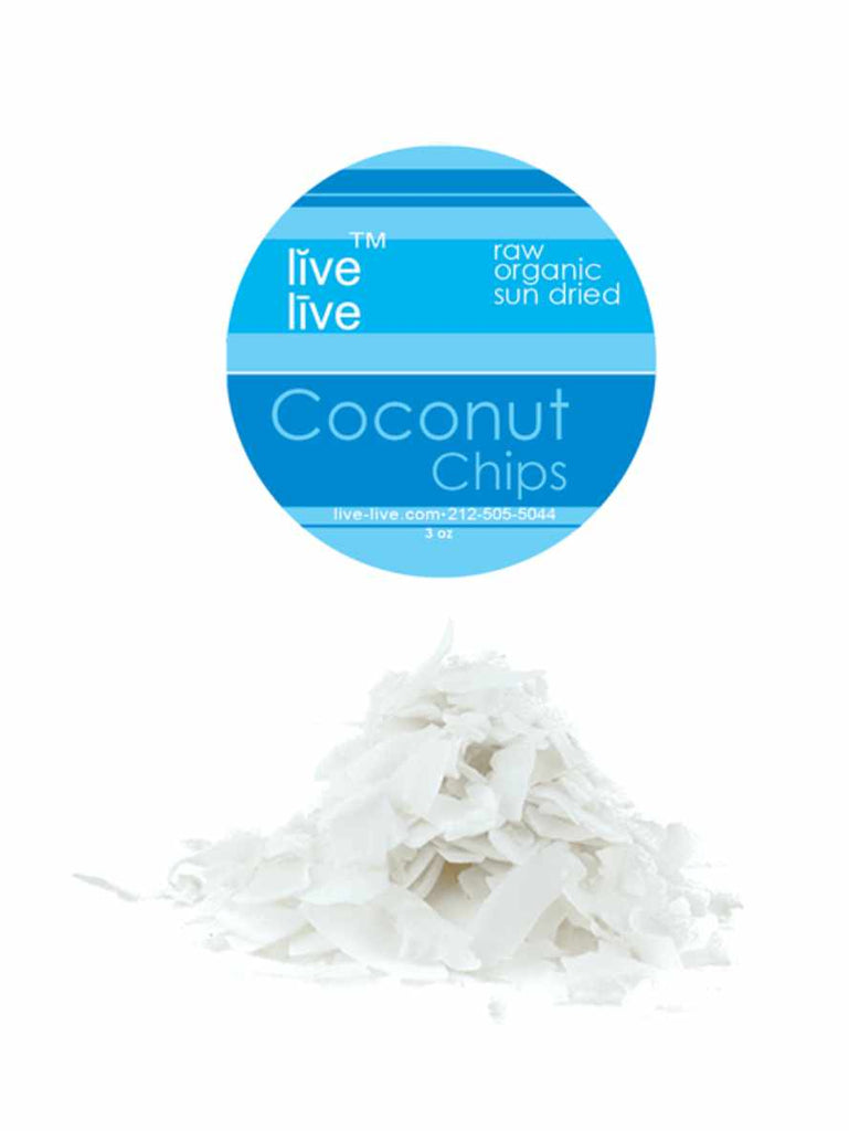 Coconut Chips, 3oz, Live Live & Organic