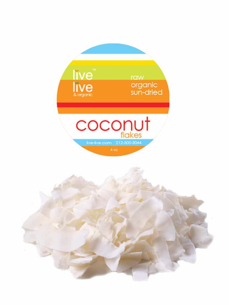 Coconut Flakes, 4oz, Live Live & Organic