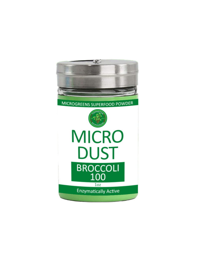 MicroDust, Broccoli 100, Organic, 0.5oz, TopNotch Microgreens