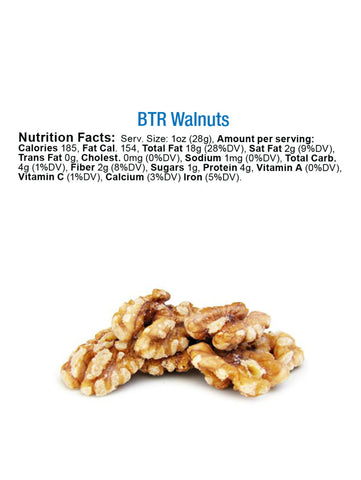 Walnuts, Sprouted, 7oz, Blue Mountain Organics, Nutrition Facts