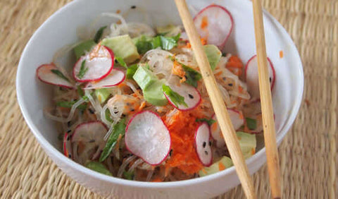 Kelp Noodle Salad in a Bowl