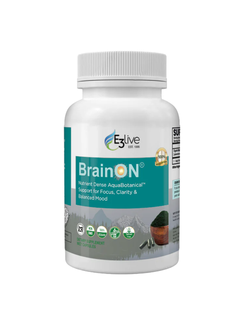 BrainOn, Mood and Focus Enhancer, E3 Live, 90 Veg Caps