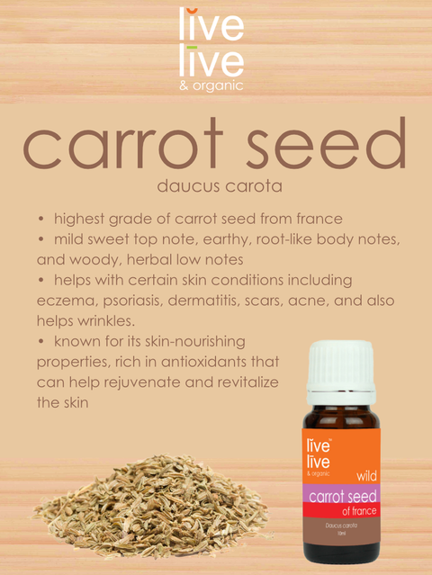 garden of wisdom carrot seed oil carrot seed of france essential oil, 10ml, live organic