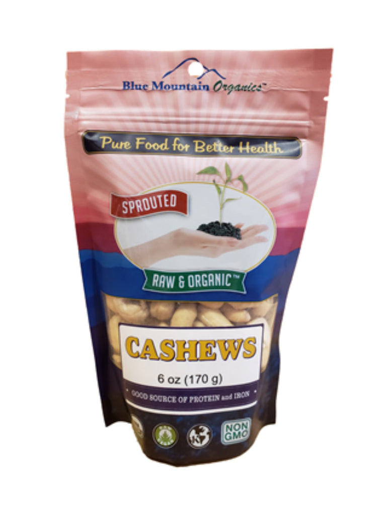 Cashews, Sprouted, 6oz, Blue Mountain Organics