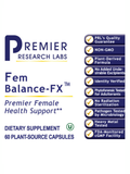 Front label of Fem Balance-FX, 60 Veg Caps, Premier Research Labs