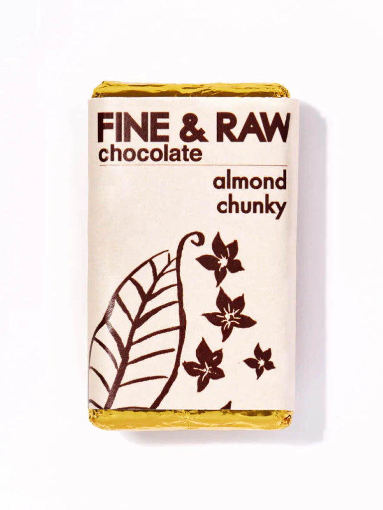 Fine & Raw Chocolate Bars, Almond Chunky