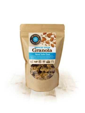 Granola, Almond Butter Chunk, Reduced Sugar, 7oz, Healing Home Foods