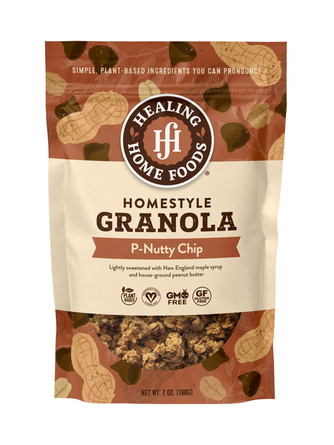 Homestyle P-Nutty Chip Granola, Reduced Sugar, Healing Home Foods