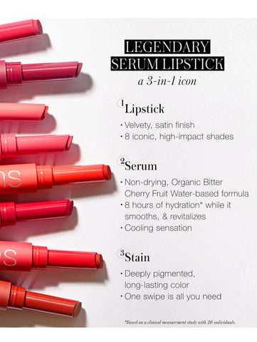 Legendary Serum Lipstick, RMS Beauty, Info