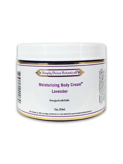 Moisturizing Body Cream, 12oz, Simply Divine Botanicals, Lavender