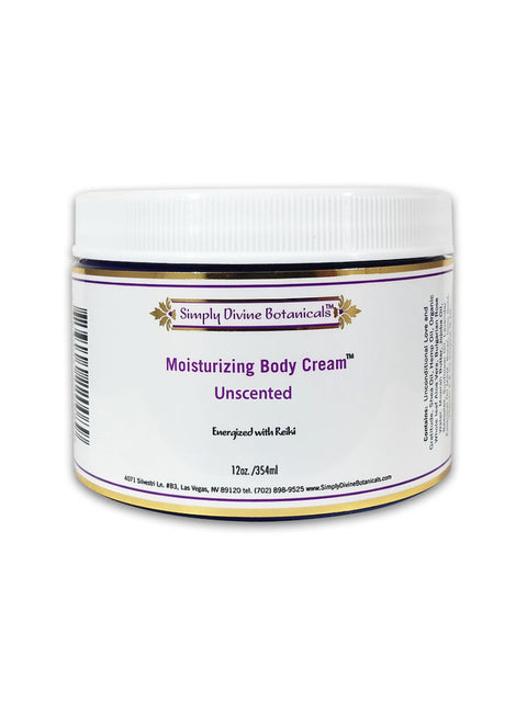 Moisturizing Body Cream, 12oz, Simply Divine Botanicals, Unscented