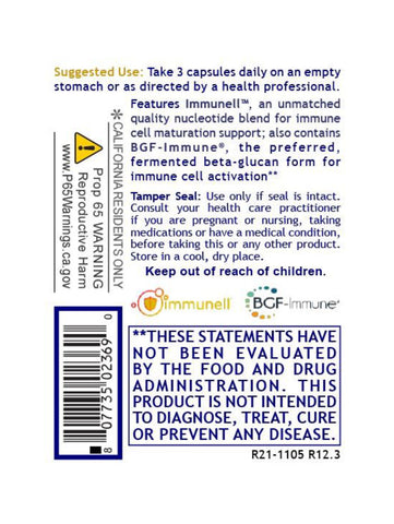 Nucleo Immune, 60 Veg Caps, Premier Research Labs, Label