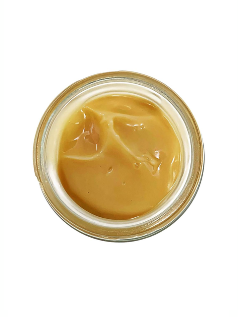 On A Clear Day, Blemish Banishing Moisturizer, 2oz, Simply Divine Botanicals, top down view inside jar