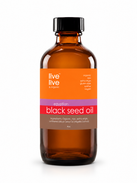 black seed oil (black cumin oil), nigella sativa, 4oz, live live & organic