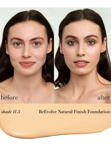 ReEvolve Natural Finish Liquid Foundation, RMS Beauty, 11.5, Before & After