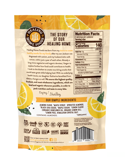 Back of Simply Crafted Lemon Chia Grahams, Healing Home Foods