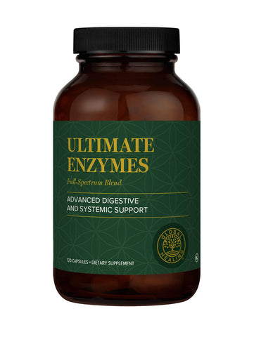Ultimate Enzymes, (Formerly Veganzyme) Digestive Enzymes, 120 Veg Caps, Global Healing