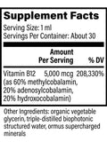 Vitamin B12, Certified Organic, 1oz, Global Healing, Supplement Facts