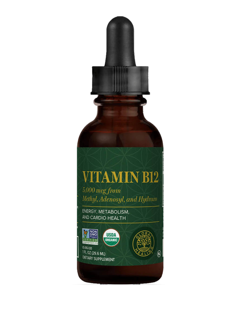 Vitamin B12, Certified Organic, 1oz, Global Healing
