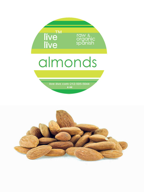 spanish almonds, 6oz, live live & organic