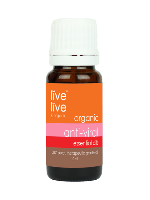 antiviral, 17 essential oils formula, 10ml, live live & organic