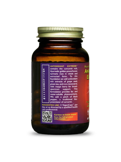 Antioxidant Extreme, 120 Vegan Caps, Healthforce Superfoods, Label