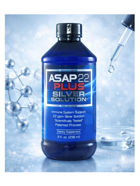 Solución de plata ASAP 22 Plus, 8 oz, American Biotech Labs