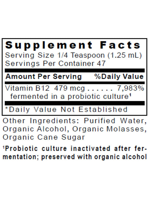 B12-ND, Sublingual, 2 fl.oz, Premier Research Labs, Supplement Facts