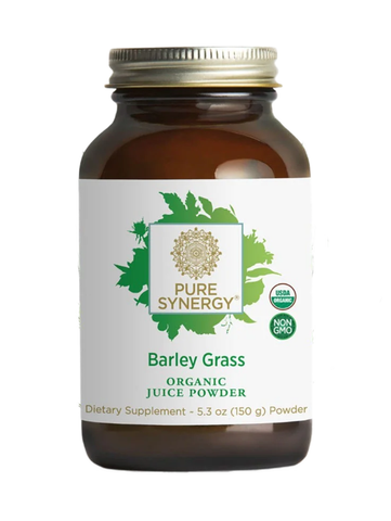 Barley Grass Juice, Organic Cold Pressed Powder, 5.3oz, Pure Synergy