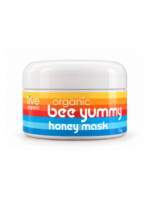 bee yummy honey mask, live organic
