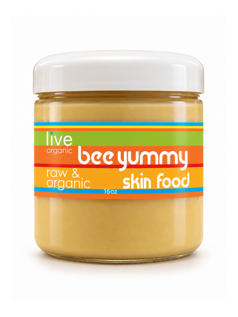 bee yummy skin food, face moisturizer, 16oz, live organic