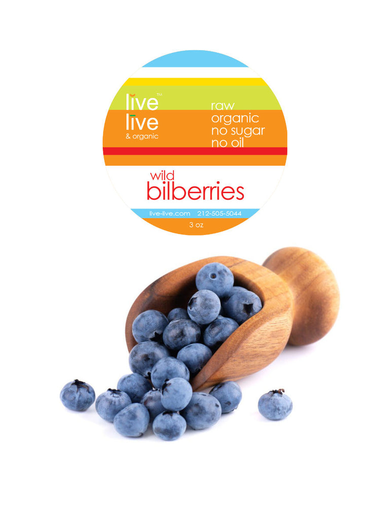 Bilberries, European, Wild, Live Live & Organic