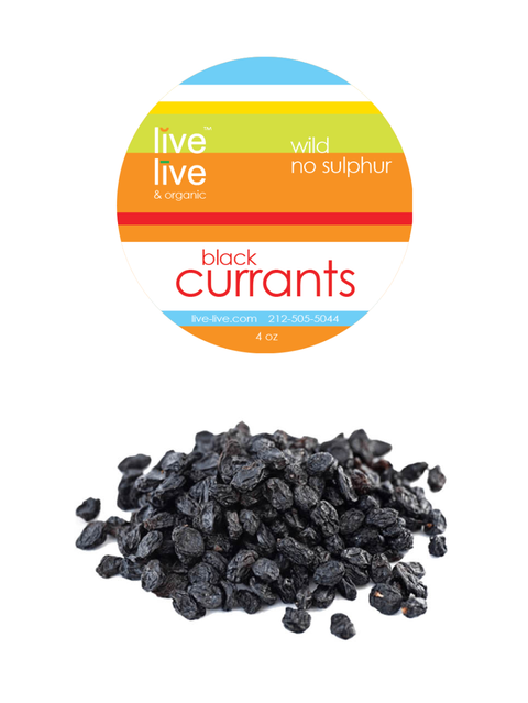 black currants, 4oz, live live & organic