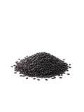 Black Sesame Seeds, Sprouted, 8oz, Blue Mountain Organics, small pile of seeds