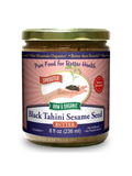 Black Tahini Sesame Seed Butter, Sprouted, 8oz, Blue Mountain Organics