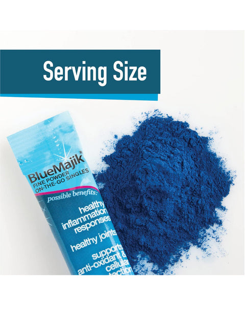 Blue Majik, Natural Phycocyanin-Rich Extract, Single, E3 Live