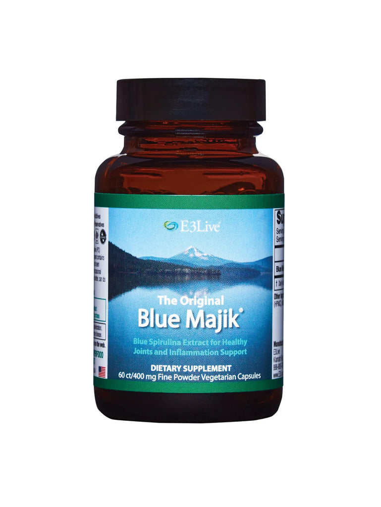 Blue Majik, Natural Phycocyanin-Rich Extract, E3 Live