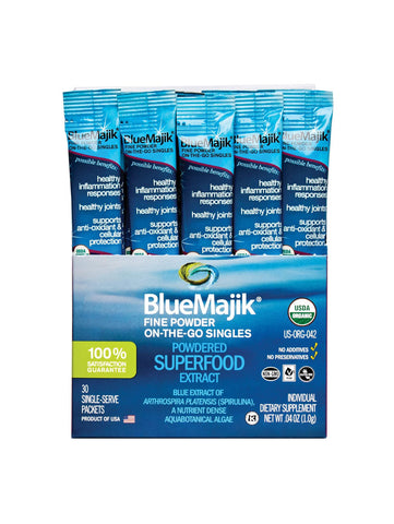 Blue Majik, Natural Phycocyanin-Rich Extract, Box, E3 Live