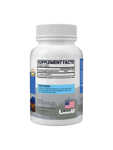 Blue Majik, 90 Capsules, Natural Phycocyanin-Rich Extract, E3Live, supplement facts