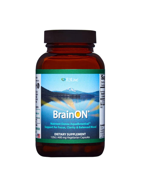 BrainOn, Mood and Focus Enhancer, 120ct, E3 Live