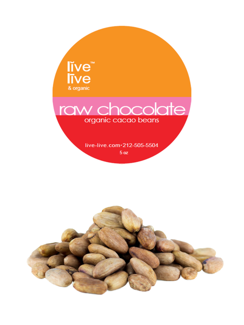 cacao beans, raw chocolate beans, 9oz, live live & organic