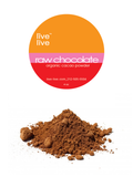 cacao chocolate powder, organic & raw, 8oz, live live & organic