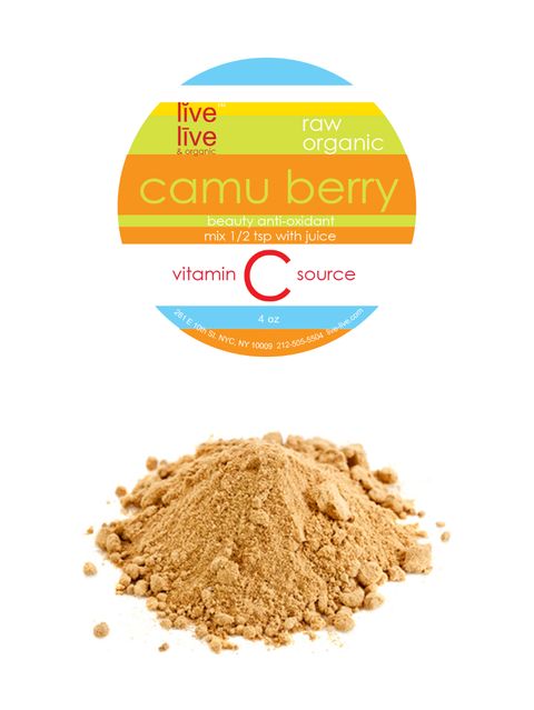 camu camu berry, powder, 4oz, live live & organic