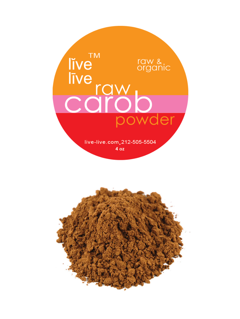 carob powder, 4oz, live live & organic