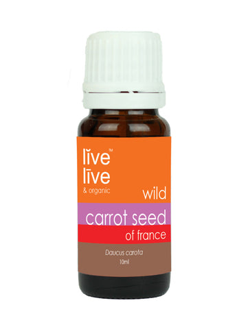 Carrot Seed of France Essential Oil, Daucus carota, 10ml, Live Live & Organic