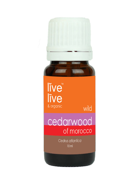 Cedarwood of Morocco Essential Oil, Cedrus atlantica, 10ml, Live Live & Organic